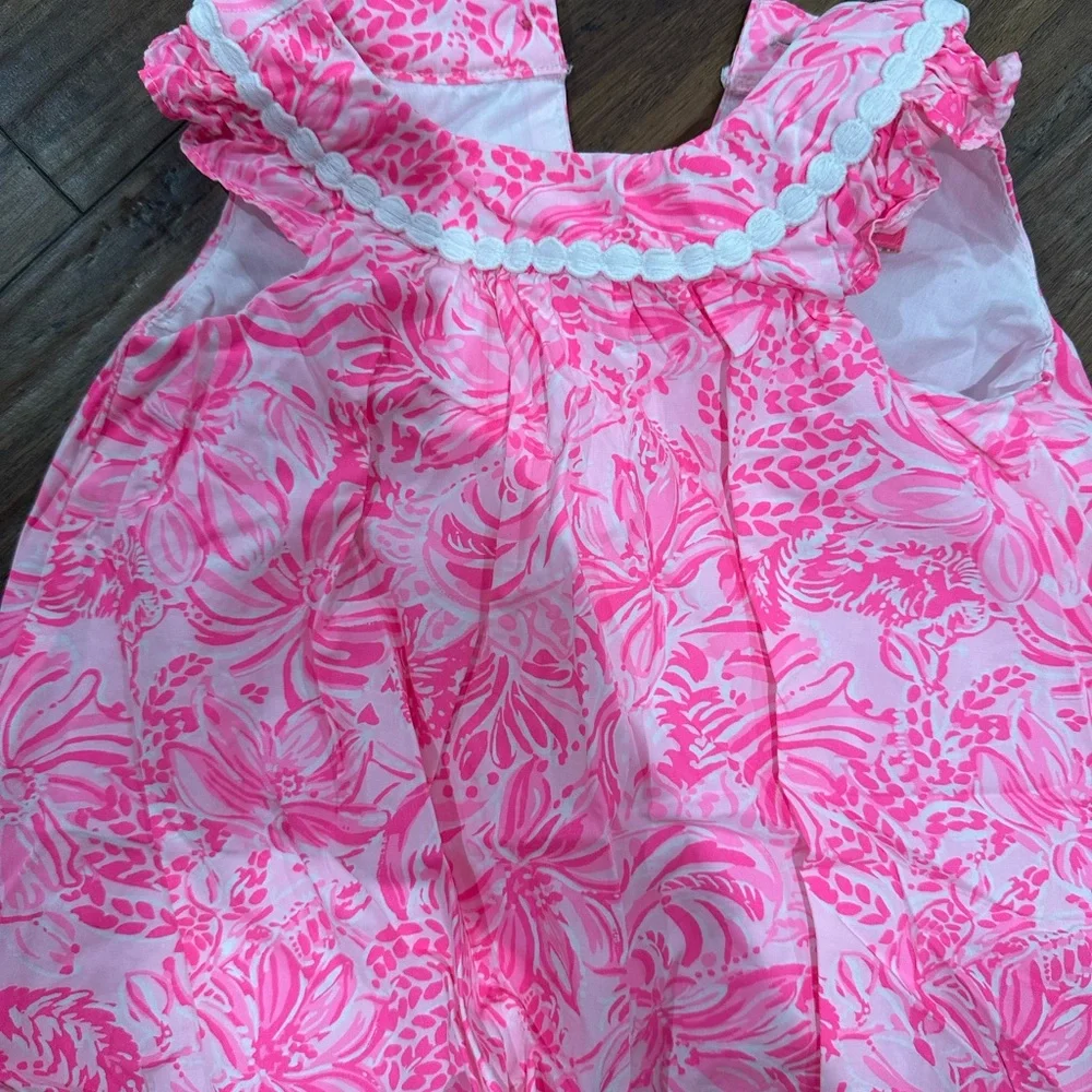 Lilly Pulitzer Pink Floral Diaper Cover Set